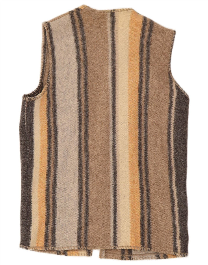 Benetton Damen-Cardigan, ärmellos, UK-Gr. 16, Größe L, mehrfarbig, Wolle