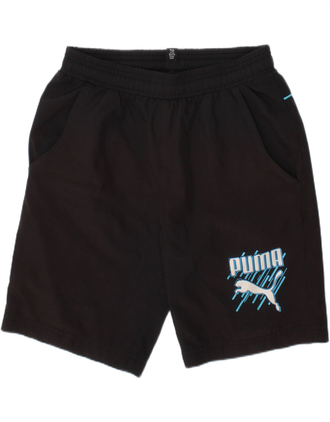 PUMA Boys Graphic Sport Shorts 9-10 Years  Black