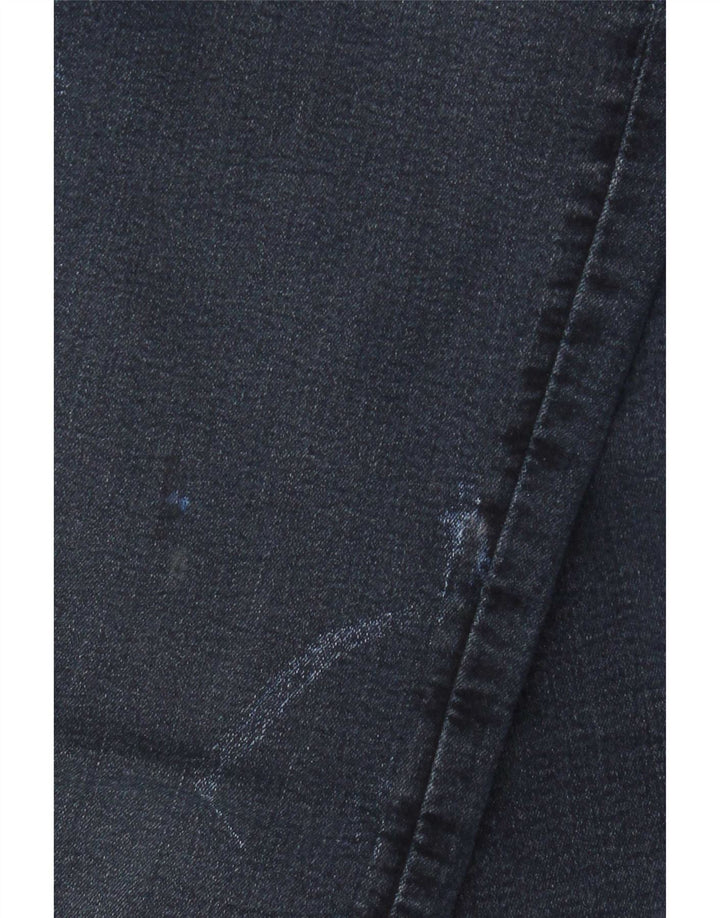 Marks & Spencer Damen Straight Jeans UK 10 Small W30 L27 Marineblau