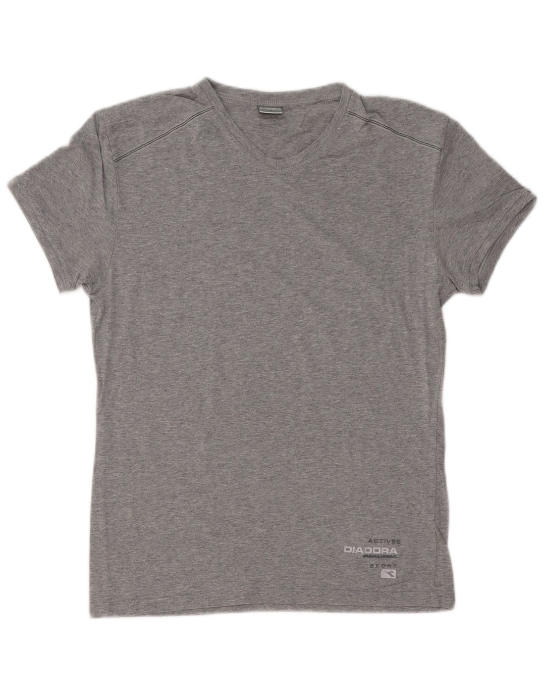 Diadora Herren T-Shirt Top Small Grau Baumwolle