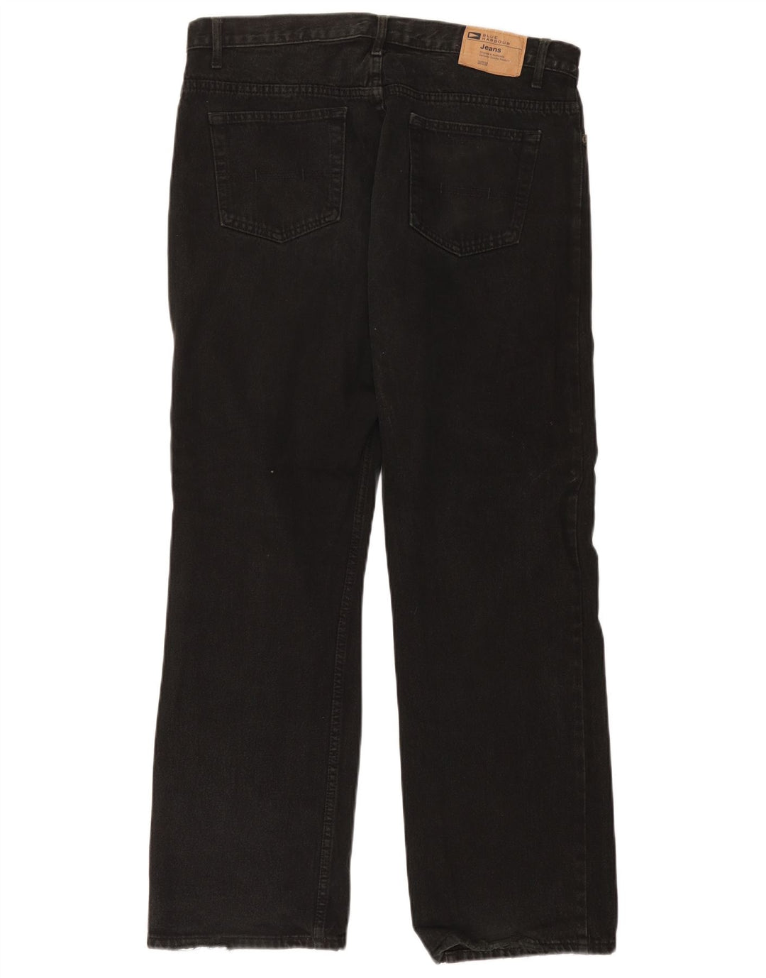 Marks & Spencer Herren Blue Harbor Straight Jeans W36 L31 Schwarze Baumwolle