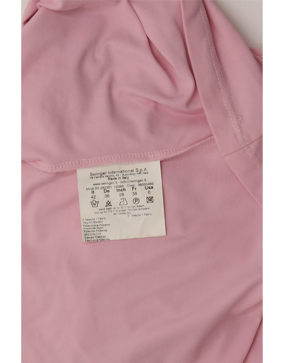 ROCCOBAROCCO Womens Graphic T-Shirt Top IT 42 Medium Pink Polyamide Vintage Roccobarocco and Second-Hand Roccobarocco from Messina Hembry 