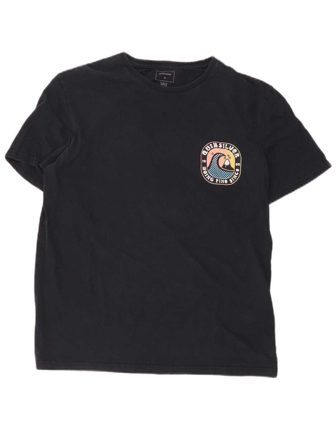 Quiksilver Herren-T-Shirt mit Grafik, mittelmarineblaue Baumwolle