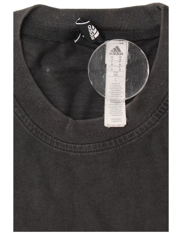 Adidas Herren T-Shirt Top Medium Schwarz Baumwolle