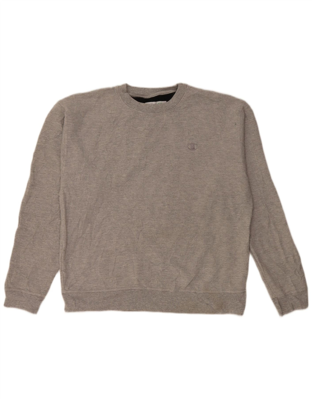 CHAMPION Mens Sweatshirt Jumper Large Grey Cotton