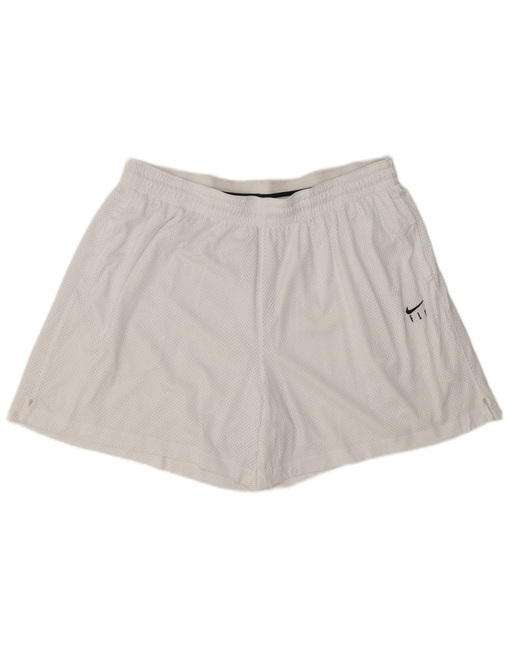 NIKE Mens Dri Fit Sport Shorts 3XL  White Polyester