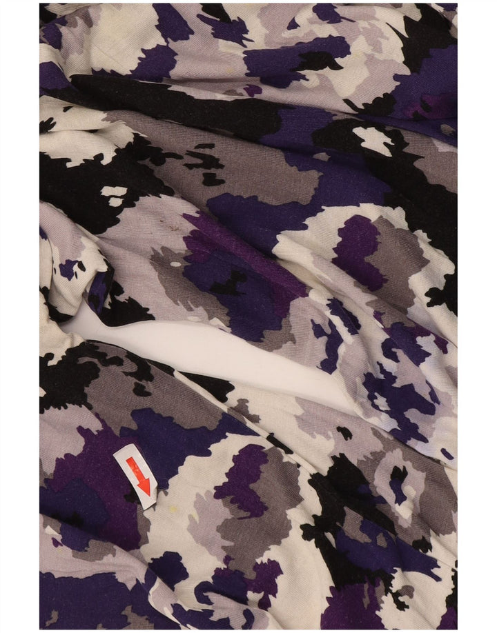 Marks & Spencer Damen-Basic-Kleid mit 3/4-Ärmeln, Größe L, Lila, Tarnung