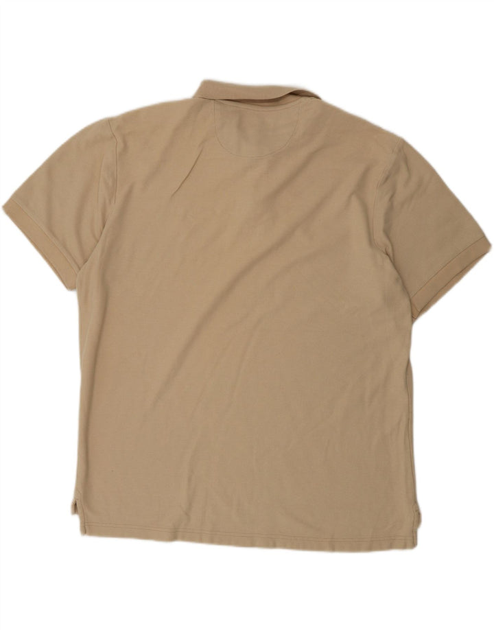 CHAPS Mens Polo Shirt XL Beige Cotton Vintage Chaps and Second-Hand Chaps from Messina Hembry 