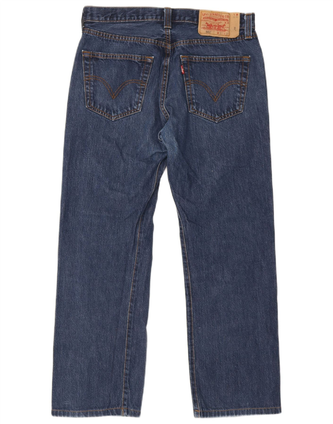 Levi's Herren 501 Straight Jeans W33 L30 Blaue Baumwolle