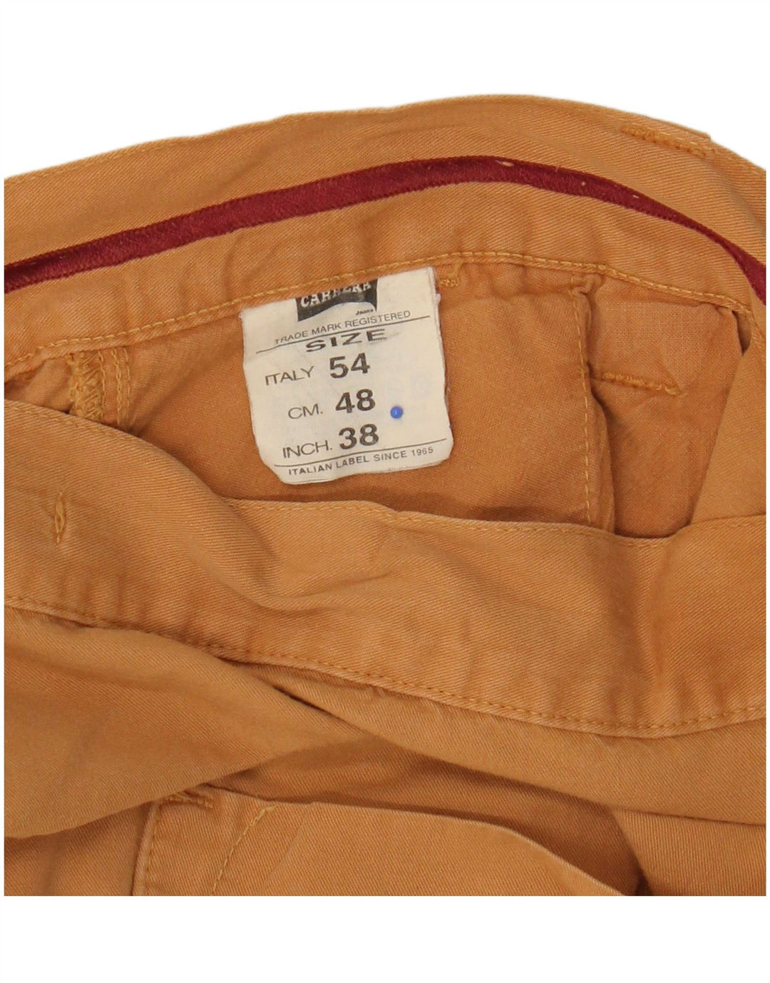 Carrera Herren-Bermudashorts W38 XL, gelbe Baumwolle