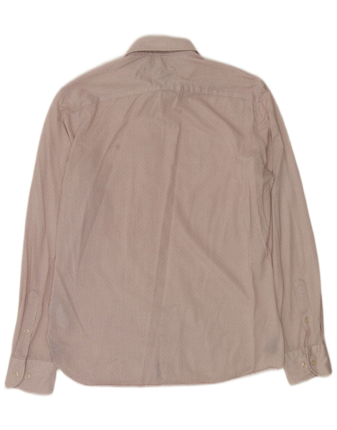 Tommy Hilfiger Herren-Hemd mit normaler Passform, mittlere, cremefarbene, geometrische Baumwolle