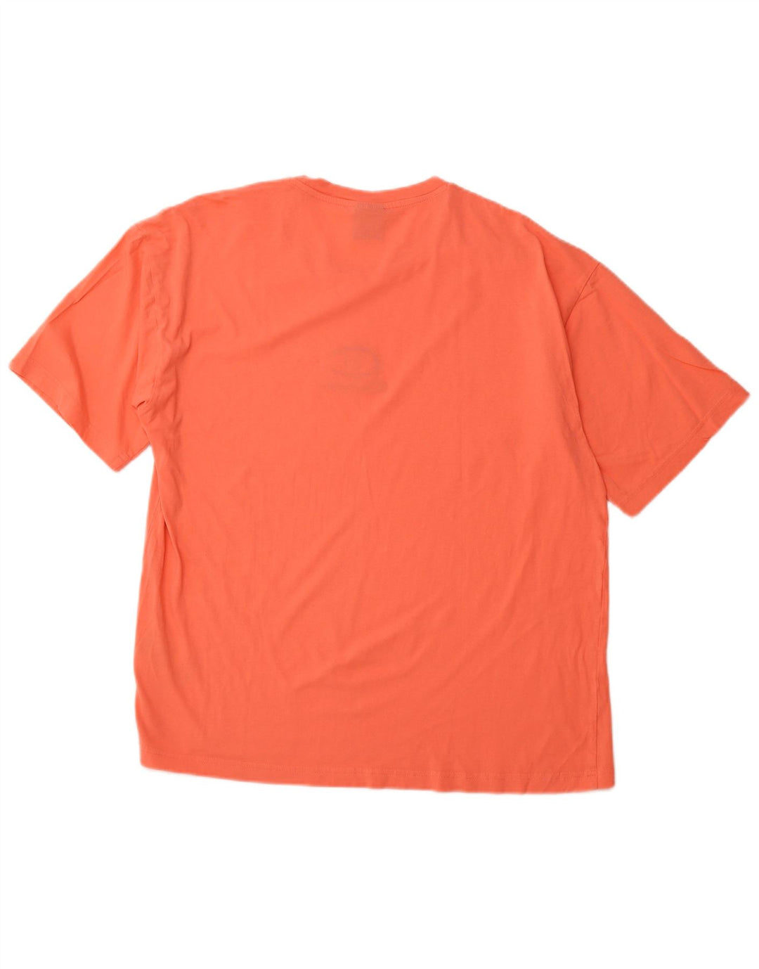 CHAMPION Mens Graphic T-Shirt Top Large Orange Cotton