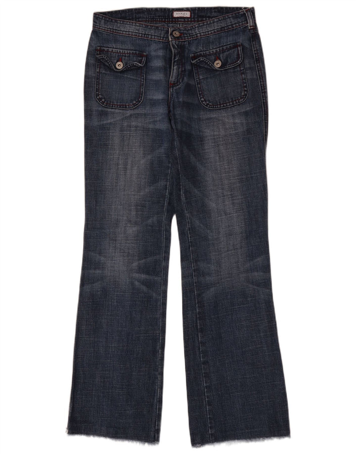 Max & Co. Schlagjeans für Damen IT 42 Mittel W30 L32 Blaue Baumwolle