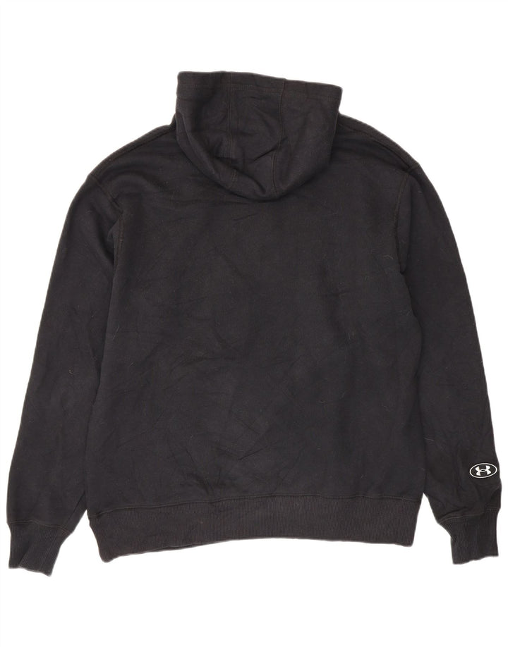Under Armour Herren-Kapuzenpullover mit Grafik, mittelschwarz, Baumwolle