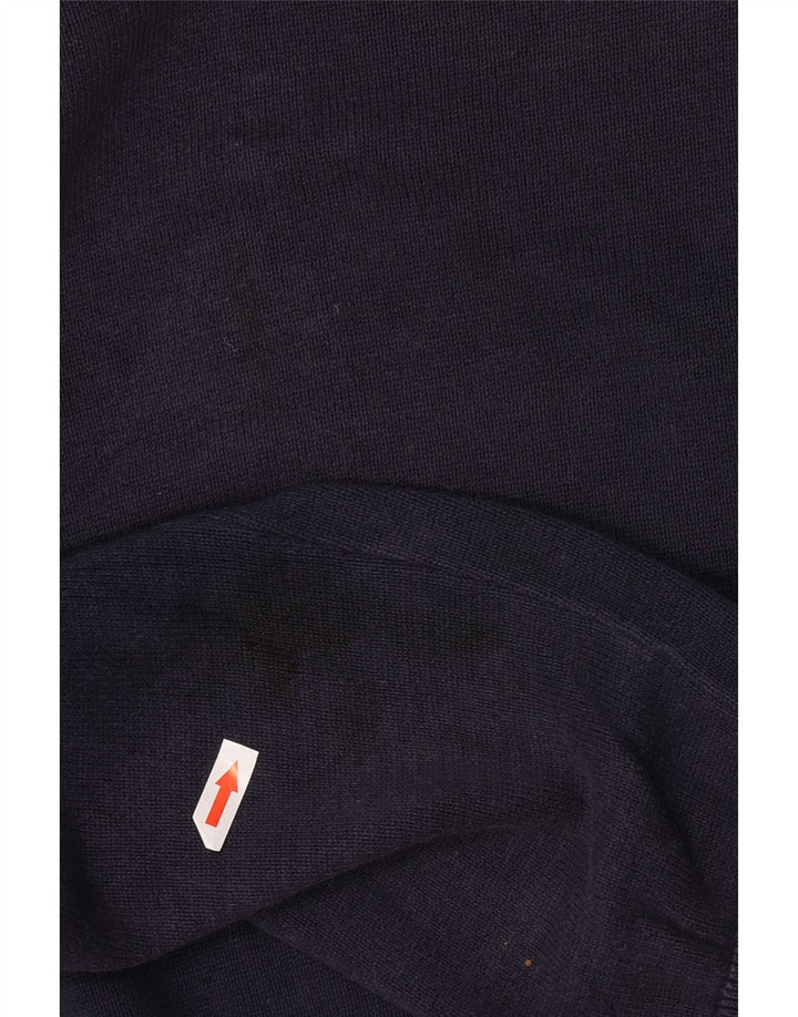 Marks & Spencer Herren-Pullover mit V-Ausschnitt, groß, marineblaue Baumwolle