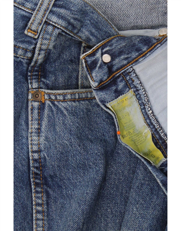 Wrangler Herren Tapered Jeans W38 L35 Blaue Baumwolle