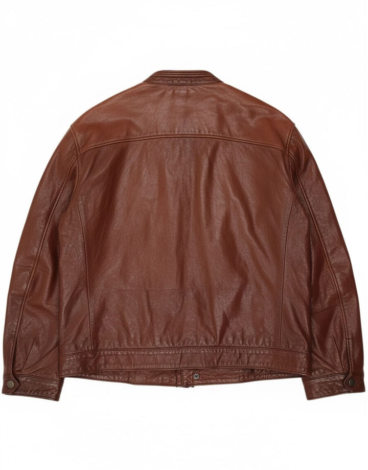 Vintage Herren Lederjacke UK 38 Mittelbraunes Leder