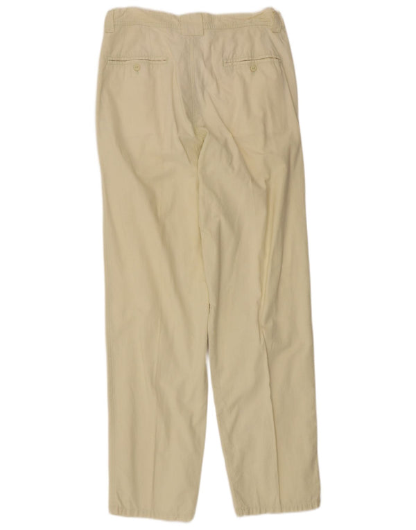 Vintage Womens Pegged Chino Trousers IT 46 Large W30 L31 Beige Cotton