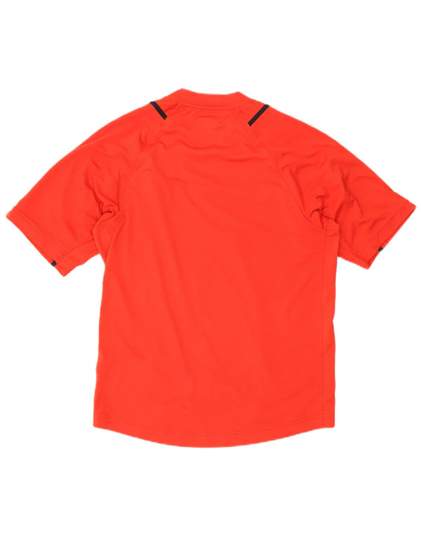 Nike Herren T-Shirt Top UK 42/44 Large Rot Colourblock