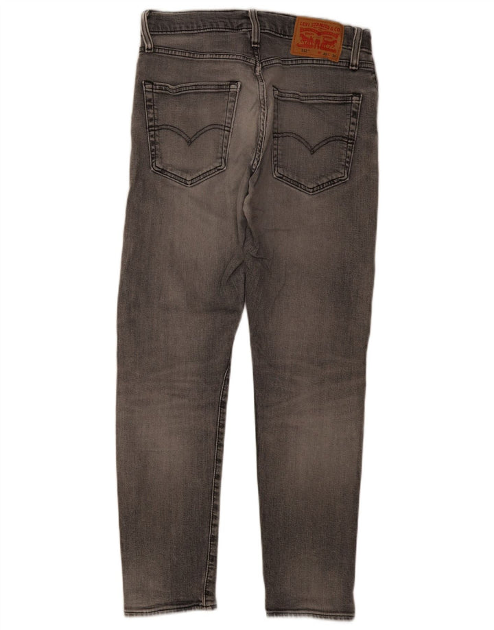 Levi's Herren 512 Slim Tapered Jeans W30 L30 Graue Baumwolle
