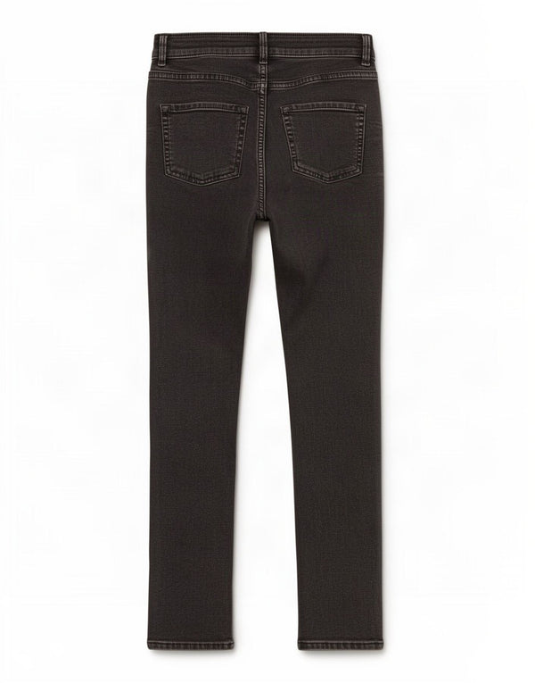 Marks & Spencer Damen Slim Jeans UK 8 Small W26 L27 Schwarze Baumwolle