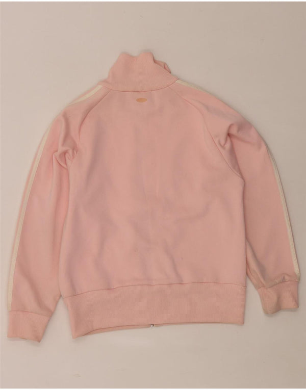 Adidas Damen-Trainingsanzug-Oberteiljacke UK 10 Small Pink Colourblock Polyester