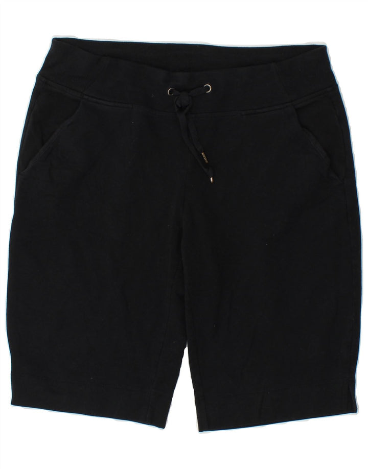EDDIE BAUER Womens Sport Shorts UK 10 Small  Black Cotton Vintage Eddie Bauer and Second-Hand Eddie Bauer from Messina Hembry 