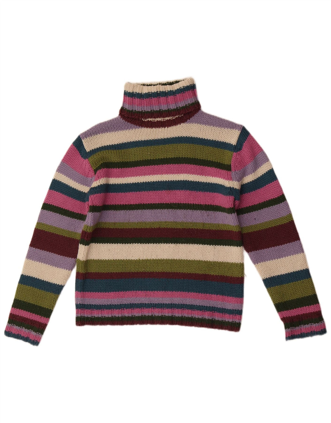 Zara Damen Trafaluc Roll Neck Jumper Pullover UK 14 Large Mehrfarbig