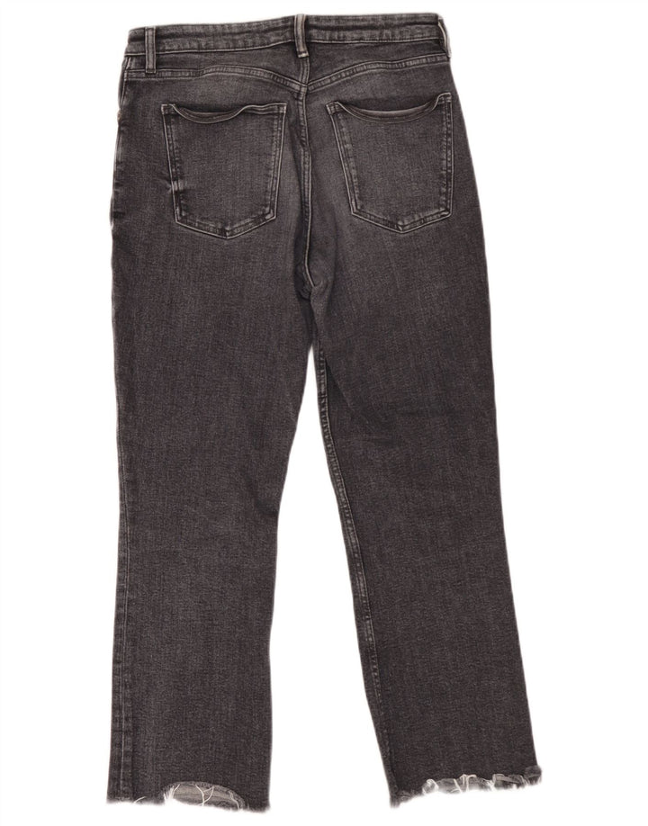 Zara Damen Straight Jeans EU 40 Medium W30 L26 Grau