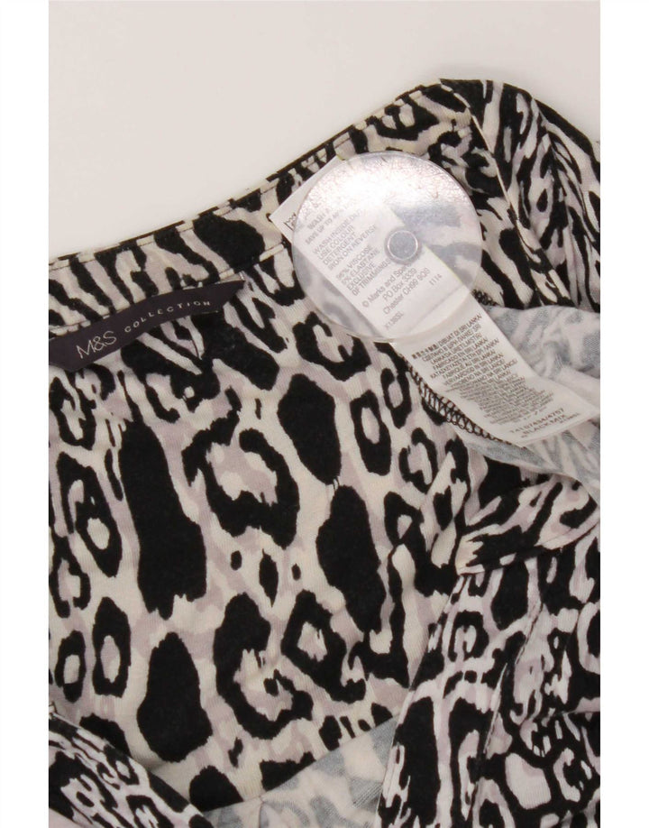 Marks & Spencer Damen Blusenoberteil UK 20 2XL Mehrfarbiger Tierdruck