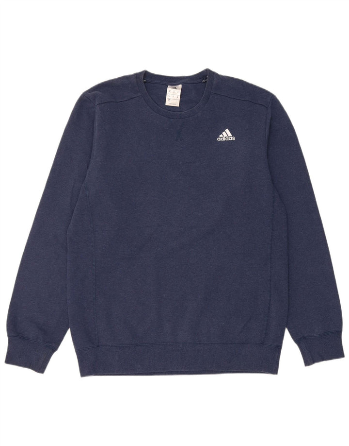 Adidas Herren Sweatshirt Pullover Medium Marineblau Baumwolle