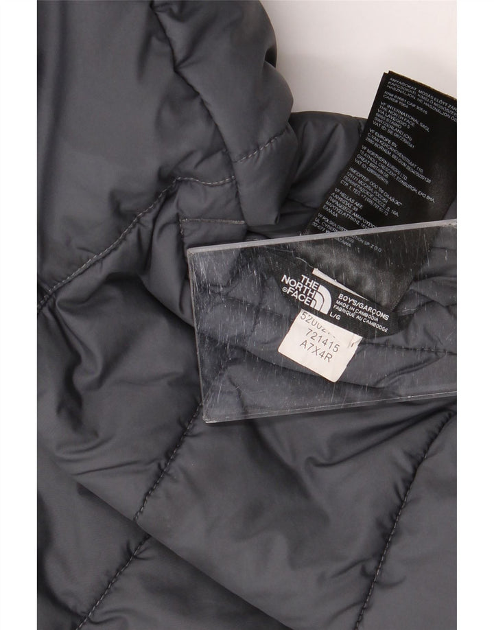 Wattierte Jacke für Jungen von The North Face, 11–12 Jahre, Größe L, Grau, Farbblock