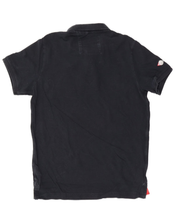 Superdry Herren-Poloshirt 2XL aus marineblauer Baumwolle