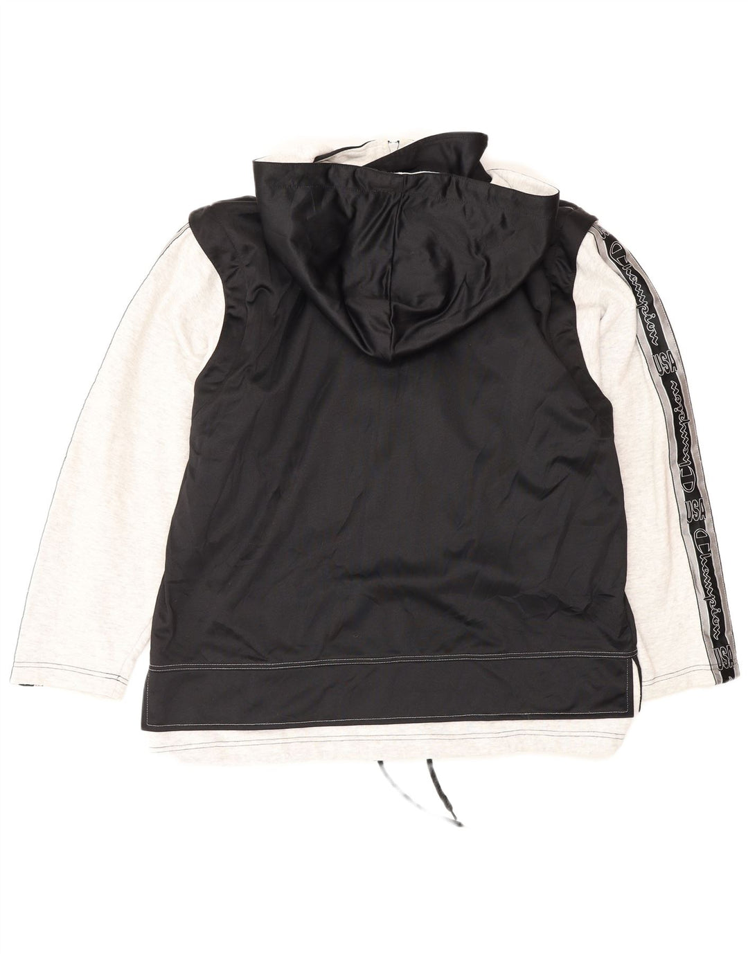 Champion Herren-Trainingsanzug mit grafischer Kapuze, mittelgroß, Schwarz, Farbblock