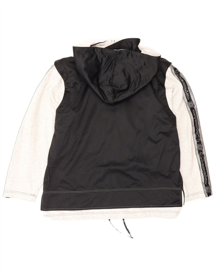 Champion Herren-Trainingsanzug mit grafischer Kapuze, mittelgroß, Schwarz, Farbblock