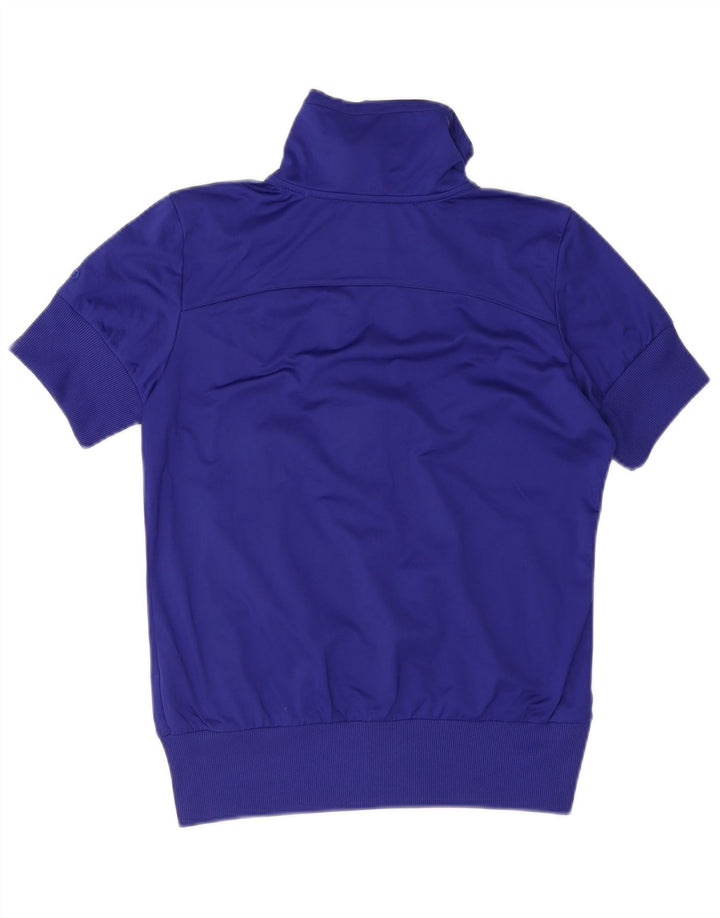 Nike Damen-Trainingsanzug-Top-Jacke, UK 14, mittleres Marineblau, Farbblock