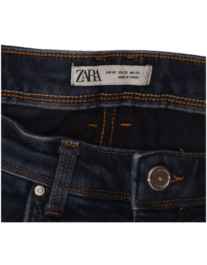Zara Herren Slim Jeans EU 42 Large W32 L26 Blau