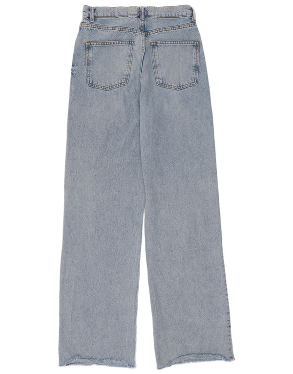 Zara Damen High Waist Jeans EU 38 Small W28 L33 Blaue Baumwolle 90er Jahre