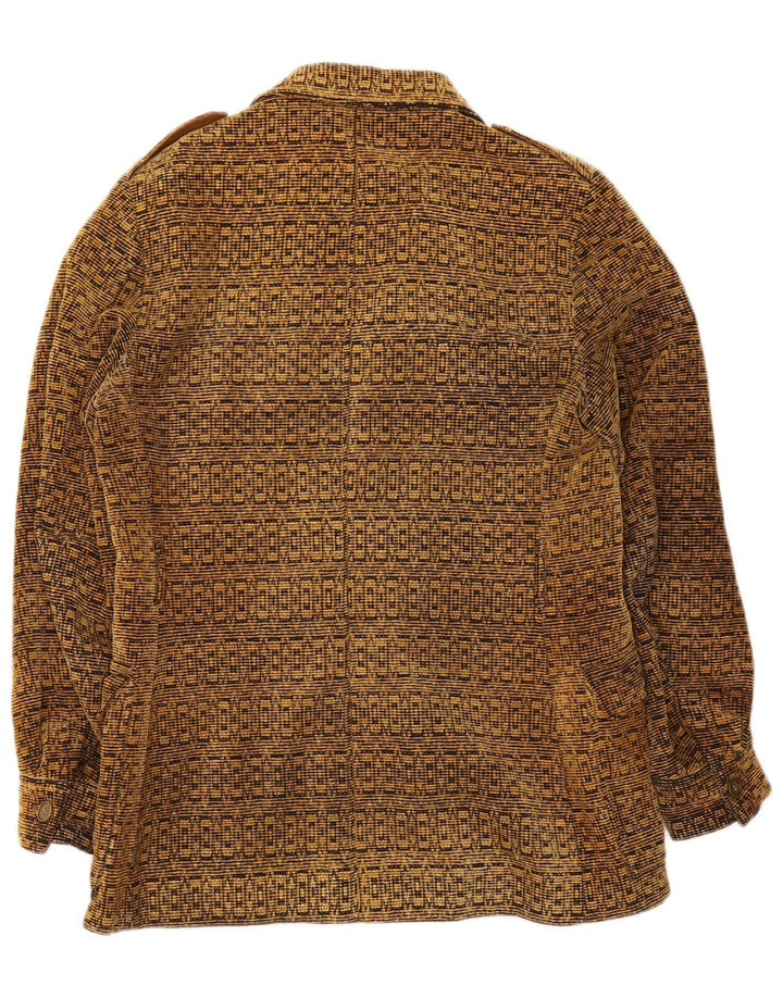 Vintage Herren Militärjacke UK 38 Medium Beige Geometrisch