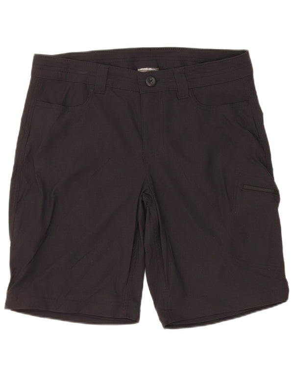 Eddie Bauer Damen Wandershorts US 8 Medium W30 Schwarzes Nylon