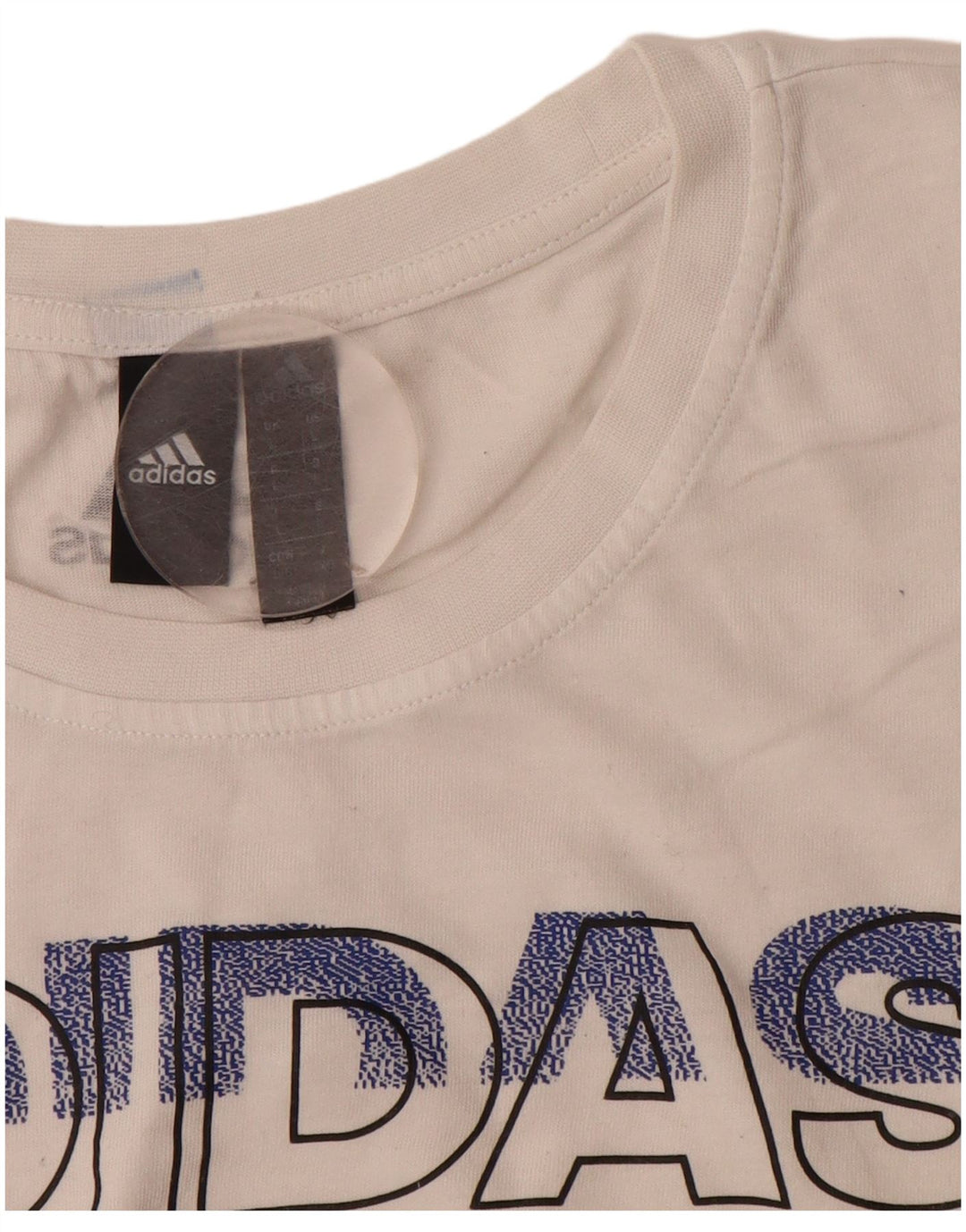 Adidas Herren T-Shirt mit Grafik, groß, aus weißer Baumwolle