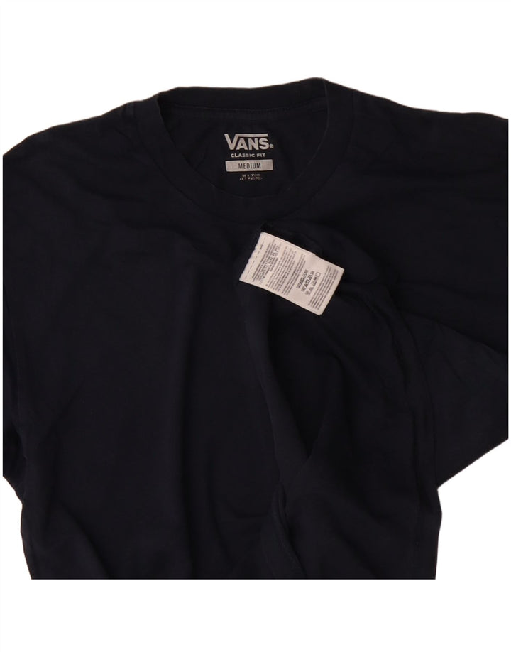 VANS Herren-T-Shirt mit klassischer Passform, mittelmarineblaue Baumwolle