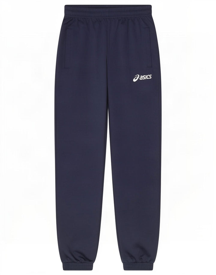 Asics Herren-Trainingshose, Jogginghose, klein, marineblau, Polyester