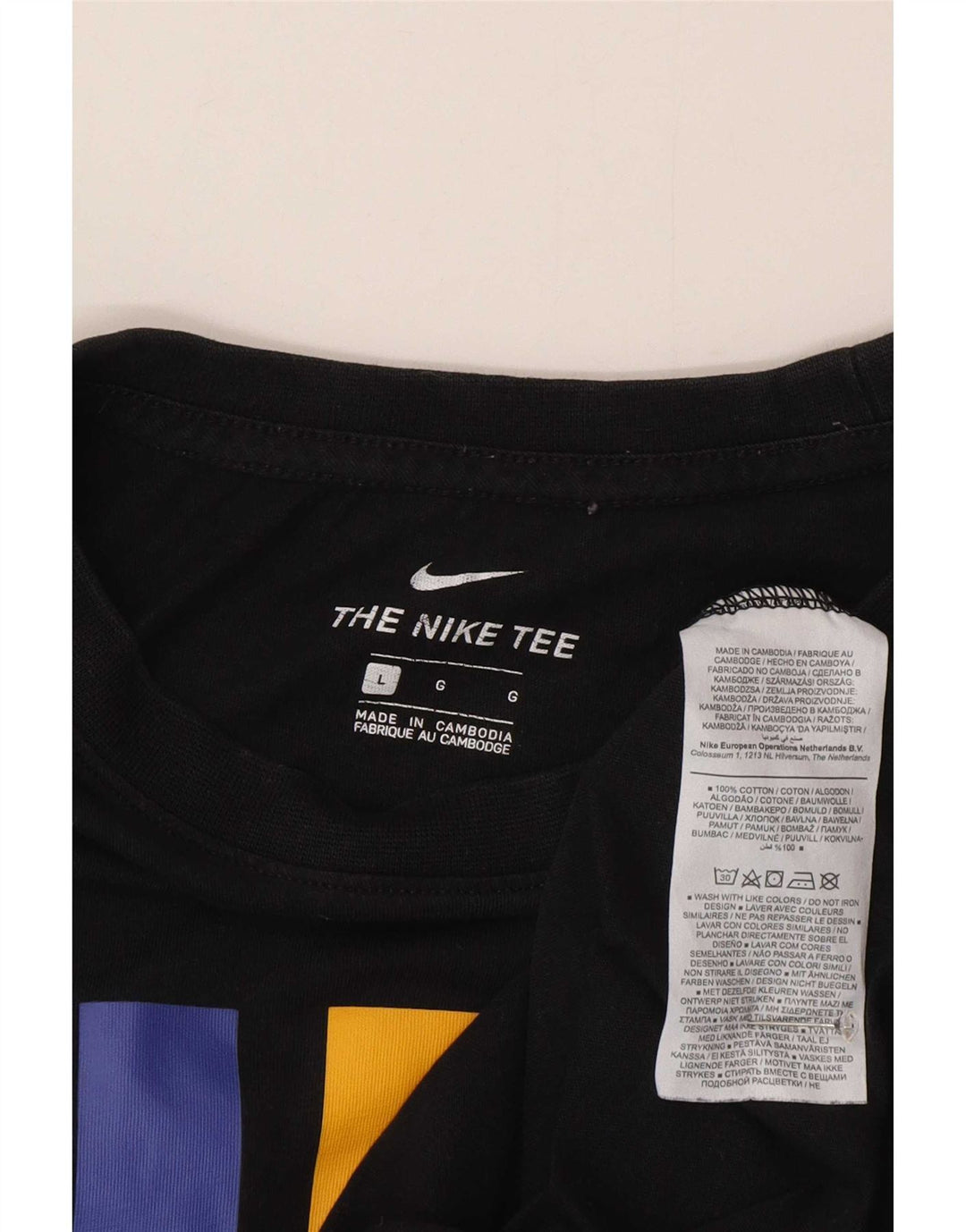 Nike Herren-T-Shirt mit Grafik, groß, aus schwarzer Baumwolle