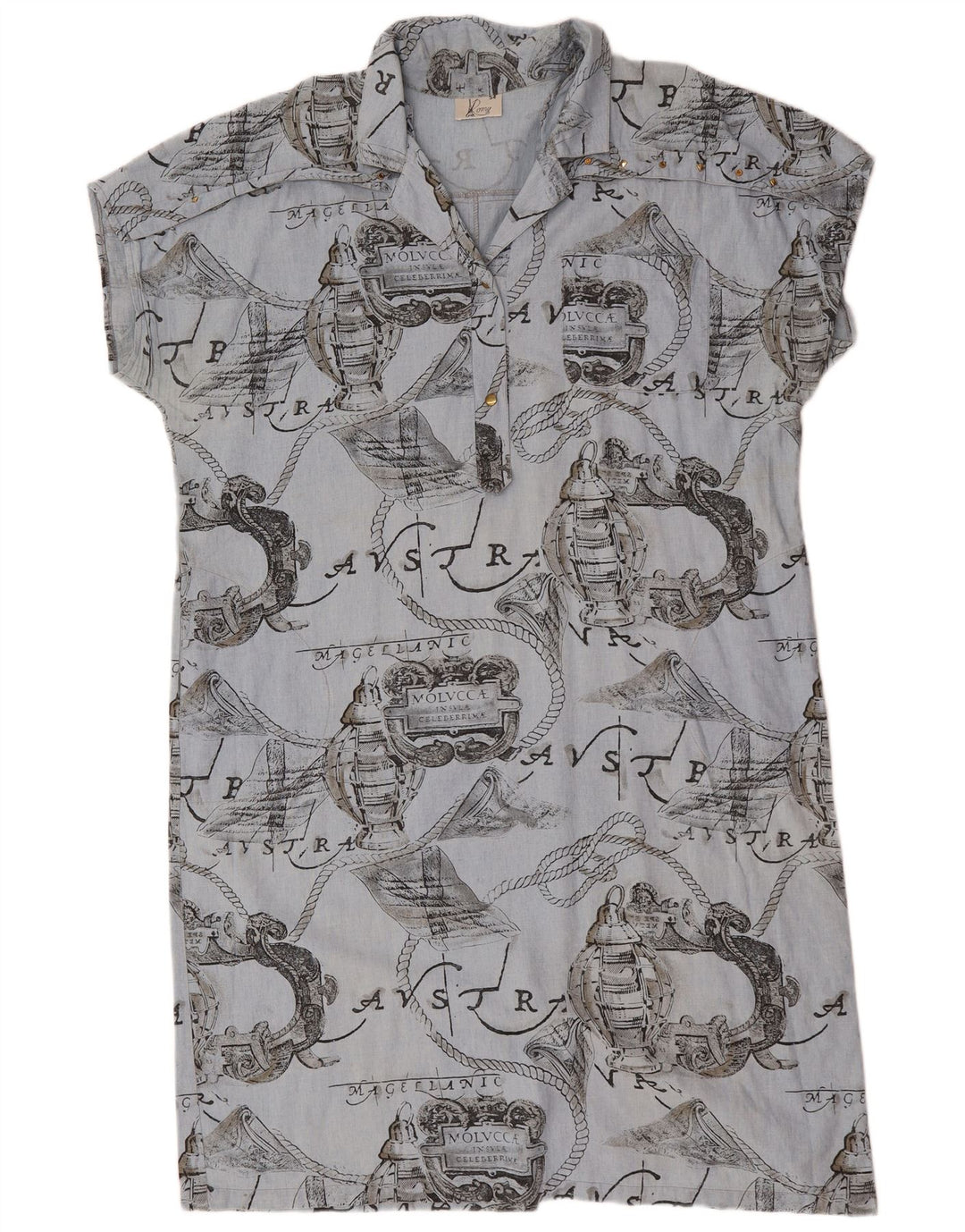 Romy Grafisches Etuikleid für Damen IT 54 3XL Blau
