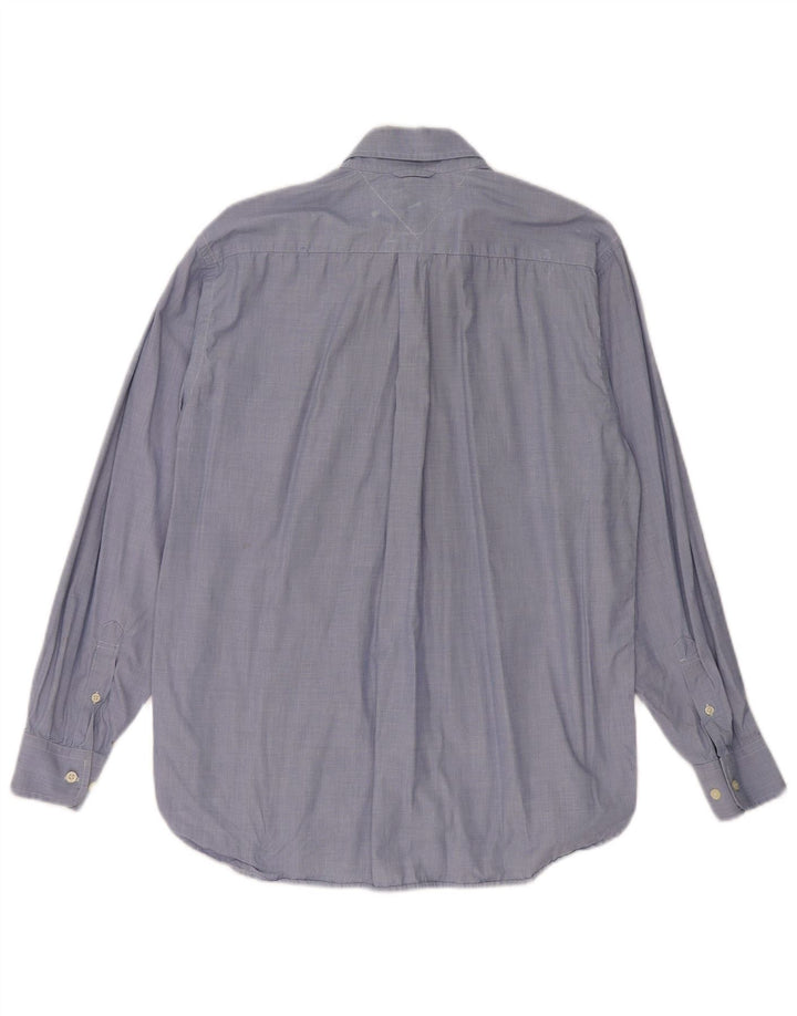 TOMMY HILFIGER Herrenhemd mittelblaue Baumwolle