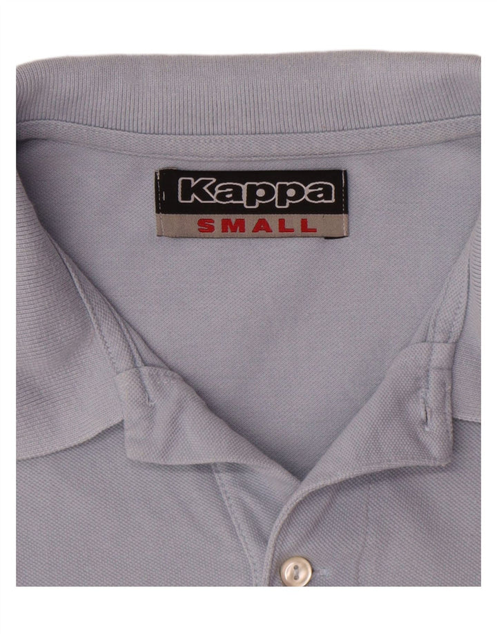 Kappa Herren-Poloshirt, kleine blaue Baumwolle