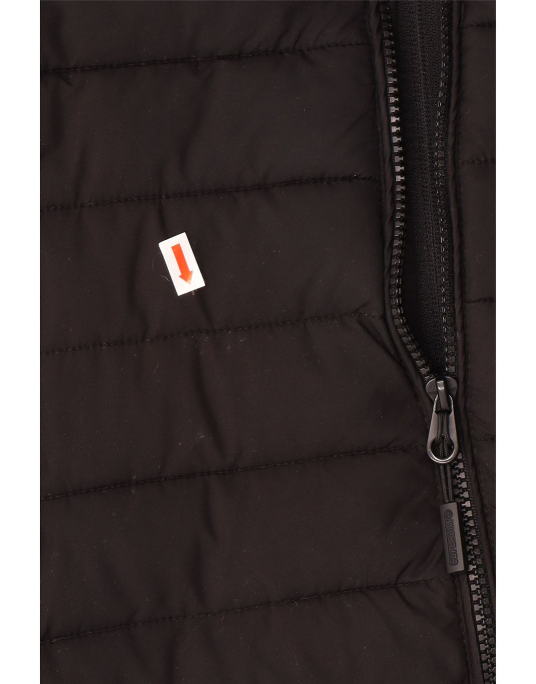 Superdry Herren-Jacke mit Kapuze, groß, aus schwarzem Polyester