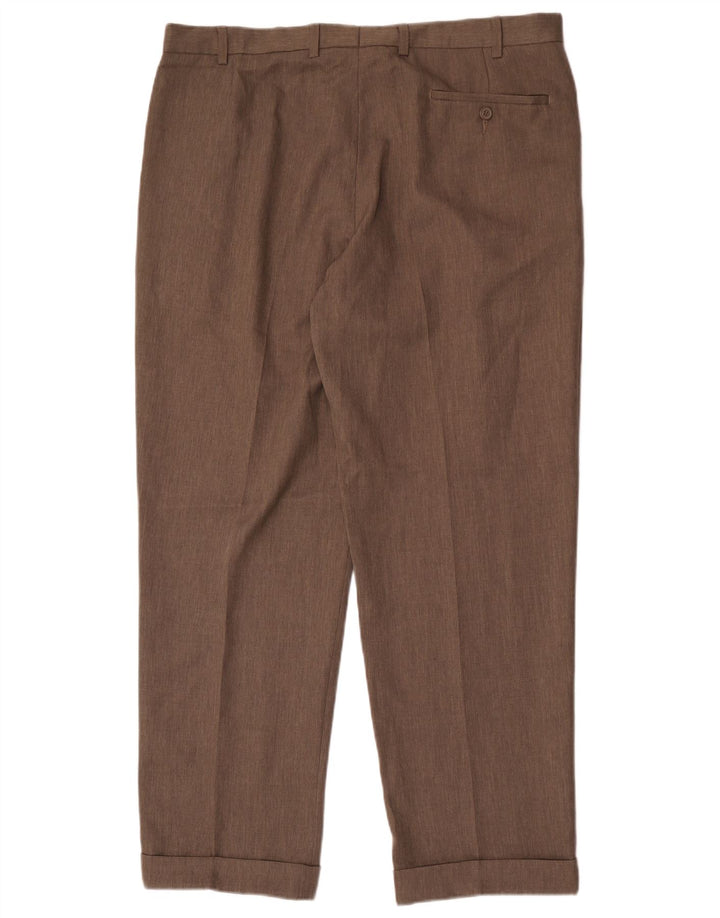 Marks & Spencer Herren-Anzughose mit Pegged-Anzug, W38, L31, graues Polyester