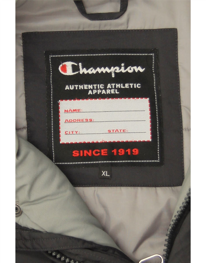 Champion Herren Wattierte Jacke UK 42 XL Schwarz